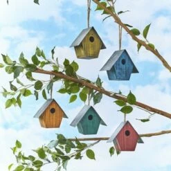 Flash Sale 💯 The Lakeside Collection Lakeside Rustic Wood Birdhouse - Farmhouse Outdoor Hanging Decoration for Spring ✔️ -Garden Decor Shop unnamed file 2632
