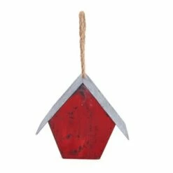 Flash Sale 💯 The Lakeside Collection Lakeside Rustic Wood Birdhouse - Farmhouse Outdoor Hanging Decoration for Spring ✔️ -Garden Decor Shop unnamed file 2635