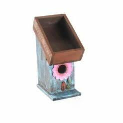Deals 👏 The Lakeside Collection Lakeside Wood Combination Bird House and Planter with Distressed Finish ⌛