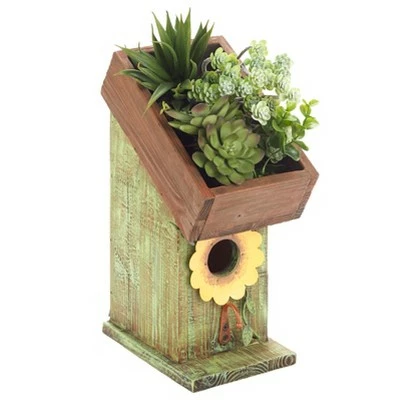 Deals π The Lakeside Collection Lakeside Wood Combination Bird House and Planter with Distressed Finish β 6 Deals π The Lakeside Collection Lakeside Wood Combination Bird House and Planter with Distressed Finish β - Image 6
