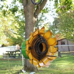Buy 🔥 Sunnydaze Decor Sunnydaze Metal Sunflower Birdhouse Yard Art - 10.5" H ✨