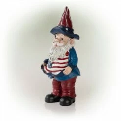 Buy 😀 Alpine Corporation 12" Polyresin Americana Gnome with Flag Apron Bird Feeder 🧨 -Garden Decor Shop unnamed file 2738