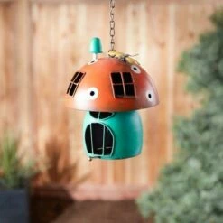 Discount 👏 Zingz & Thingz Zingz & Thingz 22.25" Mushroom Iron Birdhouse Red 🔥 -Garden Decor Shop unnamed file 2810