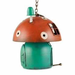 Discount 👏 Zingz & Thingz Zingz & Thingz 22.25" Mushroom Iron Birdhouse Red 🔥 -Garden Decor Shop unnamed file 2811