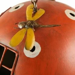 Discount 👏 Zingz & Thingz Zingz & Thingz 22.25" Mushroom Iron Birdhouse Red 🔥 -Garden Decor Shop unnamed file 2814