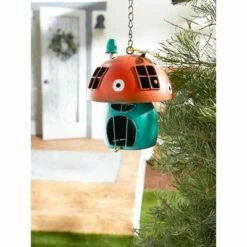 Discount 👏 Zingz & Thingz Zingz & Thingz 22.25" Mushroom Iron Birdhouse Red 🔥 -Garden Decor Shop unnamed file 2816