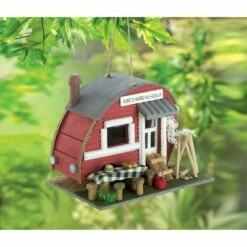 Top 10 π Zingz & Thingz Zingz & Thingz 7.95" Trailer Wood Birdhouse Red π