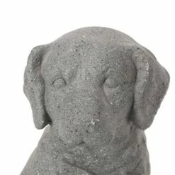 Best Pirce 🎁 Bluffton Outdoor 🐕 Dog Garden Statue - Stone Gray - Christopher Knight Home ✨ -Garden Decor Shop unnamed file 285
