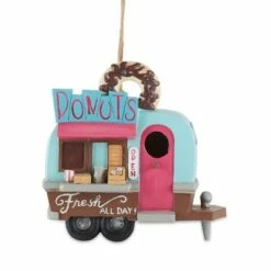 Top 10 π Zingz & Thingz Zingz & Thingz 7" Donut Food Truck Polyresin Birdhouse π₯°