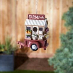Promo 👏 Zingz & Thingz Zingz & Thingz 7" Farm Fresh Polyresin Birdhouse 🤩 -Garden Decor Shop unnamed file 2866
