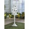 Best Sale ⭐ Zingz & Thingz Zingz & Thingz 27.25" Two Story Pedestal Wood Birdhouse White 👍 -Garden Decor Shop unnamed file 2934
