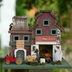 New 🧨 Zingz & Thingz Zingz & Thingz 8.5" Farmstead Wood Birdhouse ⌛ -Garden Decor Shop unnamed file 2974