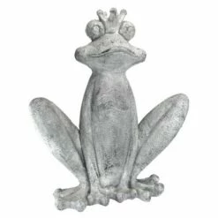 Buy 👍 Design Toscano Big Olde Bullfrog King Garden Statue - Gray ⌛