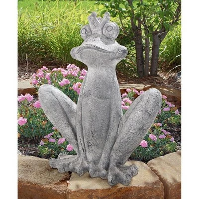 Buy π Design Toscano Big Olde Bullfrog King Garden Statue - Gray β 4 Buy π Design Toscano Big Olde Bullfrog King Garden Statue - Gray β - Image 2