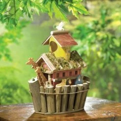 Best Sale 🛒 Zingz & Thingz Zingz & Thingz 12.5" Noah's Ark Plywood Birdhouse 🌟