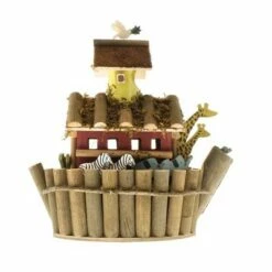 Best Sale 🛒 Zingz & Thingz Zingz & Thingz 12.5" Noah's Ark Plywood Birdhouse 🌟 -Garden Decor Shop unnamed file 3020
