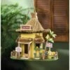 Outlet 🌟 Zingz & Thingz Zingz & Thingz 9.75" Tiki Hut Wood Birdhouse Yellow 😉