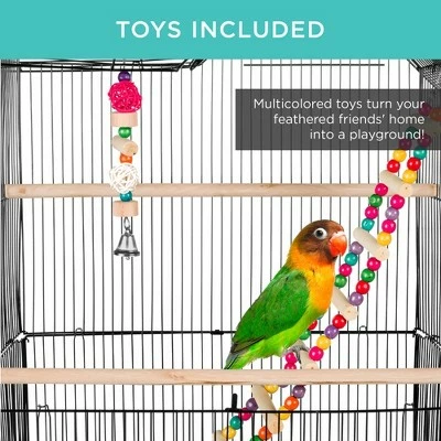 Best reviews of β€οΈ Best Choice Products 36in Indoor/Outdoor Iron Bird Cage for Parrot, Lovebird w/ Removable Tray, 4 Feeders, 2 Toys π― 6 Best reviews of β€οΈ Best Choice Products 36in Indoor/Outdoor Iron Bird Cage for Parrot, Lovebird w/ Removable Tray, 4 Feeders, 2 Toys π― - Image 4