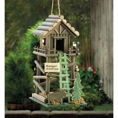 Best Sale π₯° Zingz & Thingz Zingz & Thingz 13.5" Ranger Station Wood Birdhouse Brown π€© 4 Best Sale π₯° Zingz & Thingz Zingz & Thingz 13.5" Ranger Station Wood Birdhouse Brown π€© - Image 2
