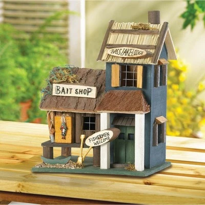 Discount ✔️ Zingz & Thingz Zingz & Thingz 10.25" Bass Lake Lodge Wood Birdhouse ⌛ 3 Discount ✔️ Zingz & Thingz Zingz & Thingz 10.25" Bass Lake Lodge Wood Birdhouse ⌛