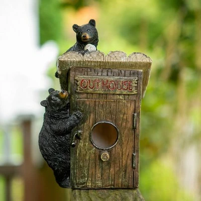 Top 10 π₯ Zingz & Thingz Zingz & Thingz 8.5" Bear Outhouse Polyresin Birdhouse Black 𧨠3 Top 10 π₯ Zingz & Thingz Zingz & Thingz 8.5" Bear Outhouse Polyresin Birdhouse Black π§¨