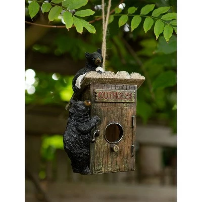 Top 10 π₯ Zingz & Thingz Zingz & Thingz 8.5" Bear Outhouse Polyresin Birdhouse Black 𧨠4 Top 10 π₯ Zingz & Thingz Zingz & Thingz 8.5" Bear Outhouse Polyresin Birdhouse Black 𧨠- Image 2