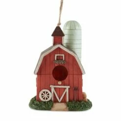 Buy ⌛ Zingz & Thingz Zingz & Thingz 8.75" Barn Polyresin Birdhouse 😀 -Garden Decor Shop unnamed file 3096