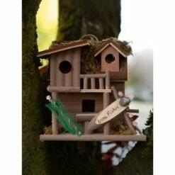 Coupon 🛒 Zingz & Thingz Zingz & Thingz 7.87" Gone Fishin' Wood Birdhouse Brown ✔️ -Garden Decor Shop unnamed file 3105