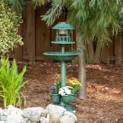 Buy 👍 Zingz & Thingz Zingz & Thingz 17" Verdigris Garden Centerpiece Bird Feeder Green 👍 -Garden Decor Shop unnamed file 3120