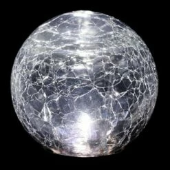 Best deal 😍 31" Solar Resin/Glass Crackle Ball Finial Garden Stake Bronze - Exhart ✔️ -Garden Decor Shop unnamed file 3160