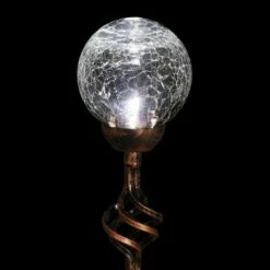 Best deal 😍 31" Solar Resin/Glass Crackle Ball Finial Garden Stake Bronze - Exhart ✔️ -Garden Decor Shop unnamed file 3161