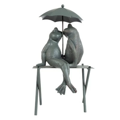Cheap π Nature Spring Small Frog Couple Under Umbrella Resin Garden Statue - 14.5", Antique Bronze β 2 Cheap π Nature Spring Small Frog Couple Under Umbrella Resin Garden Statue - 14.5", Antique Bronze β