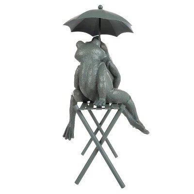 Cheap π Nature Spring Small Frog Couple Under Umbrella Resin Garden Statue - 14.5", Antique Bronze β 3 Cheap π Nature Spring Small Frog Couple Under Umbrella Resin Garden Statue - 14.5", Antique Bronze β - Image 2
