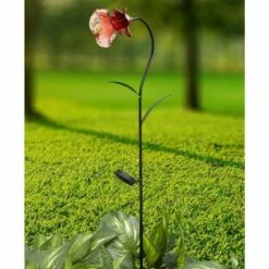 New ✔️ The Lakeside Collection Lakeside Solar Lily Garden Stake for Outdoors - Floral Light Accent 🧨 -Garden Decor Shop unnamed file 3181