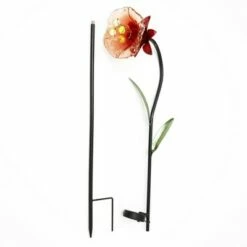 New ✔️ The Lakeside Collection Lakeside Solar Lily Garden Stake for Outdoors - Floral Light Accent 🧨 -Garden Decor Shop unnamed file 3184