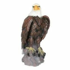 Best Pirce 🛒 24.3" Resin Large Bald Eagle Statue Brown/White - Exhart 🧨 -Garden Decor Shop unnamed file 3196