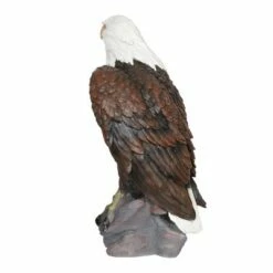 Best Pirce 🛒 24.3" Resin Large Bald Eagle Statue Brown/White - Exhart 🧨 -Garden Decor Shop unnamed file 3198