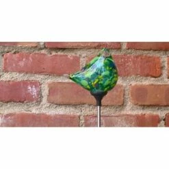 Wholesale 🤩 Ultimate Innovations Solar Glass Bird Garden Stake Green 😍