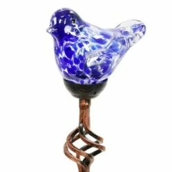Wholesale 😉 31" Solar Resin/Pearlized Glass Bird Finial Garden Stake Blue - Exhart 🎉 -Garden Decor Shop unnamed file 3212