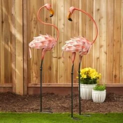Wholesale 👏 Zingz & Thingz Zingz & Thingz 42" Wrought Iron Flamboyant Flamingo Garden Stake Pink 😀 -Garden Decor Shop unnamed file 3234