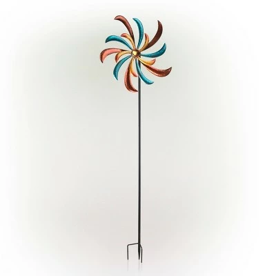 Cheapest β€οΈ Alpine Corporation 64" Metal Jeweled Metal Blade Windmill Spinner Garden Stake π 4 Cheapest β€οΈ Alpine Corporation 64" Metal Jeweled Metal Blade Windmill Spinner Garden Stake π - Image 2