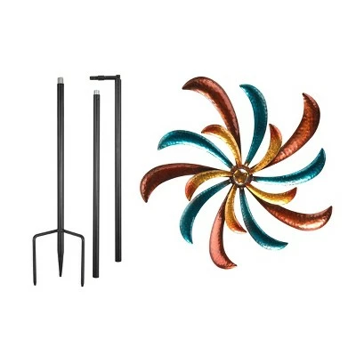 Cheapest β€οΈ Alpine Corporation 64" Metal Jeweled Metal Blade Windmill Spinner Garden Stake π 8 Cheapest β€οΈ Alpine Corporation 64" Metal Jeweled Metal Blade Windmill Spinner Garden Stake π - Image 6