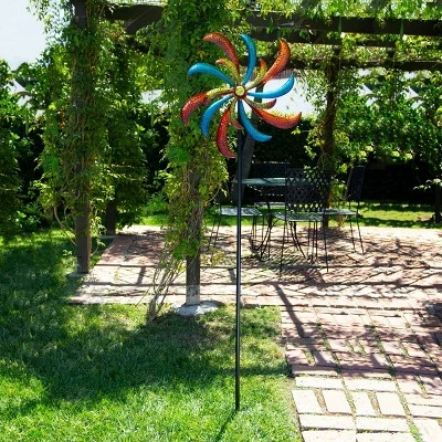 Cheapest β€οΈ Alpine Corporation 64" Metal Jeweled Metal Blade Windmill Spinner Garden Stake π 9 Cheapest β€οΈ Alpine Corporation 64" Metal Jeweled Metal Blade Windmill Spinner Garden Stake π - Image 7