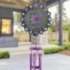 Coupon 🔥 41" Metal Laser Cut Turquoise Starburst Wind Chime Spinner - Exhart 👍 -Garden Decor Shop unnamed file 3245