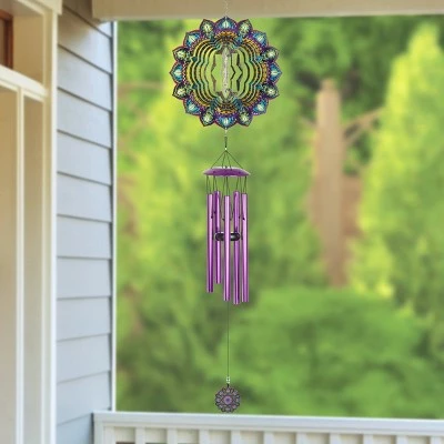 Coupon π₯ 41" Metal Laser Cut Turquoise Starburst Wind Chime Spinner - Exhart π 10 Coupon π₯ 41" Metal Laser Cut Turquoise Starburst Wind Chime Spinner - Exhart π - Image 8