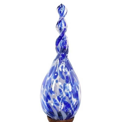 Outlet π 36" Pearlized Glass Solar Flame Stake Blue - Exhart β¨ 9 Outlet π 36" Pearlized Glass Solar Flame Stake Blue - Exhart β¨ - Image 7