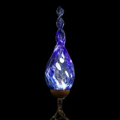 Outlet π 36" Pearlized Glass Solar Flame Stake Blue - Exhart β¨ 13 Outlet π 36" Pearlized Glass Solar Flame Stake Blue - Exhart β¨ - Image 11
