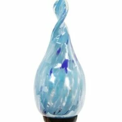 Coupon ✨ 30" Pearlized Glass Solar Flame Stake Light Blue - Exhart 🎁 -Garden Decor Shop unnamed file 3280