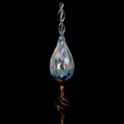 Coupon ✨ 30" Pearlized Glass Solar Flame Stake Light Blue - Exhart 🎁 -Garden Decor Shop unnamed file 3284
