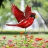 Best deal 😍 2pk 11" Plastic and Metal Windy Wings Cardinal Stakes - Exhart 😍 -Garden Decor Shop unnamed file 3334